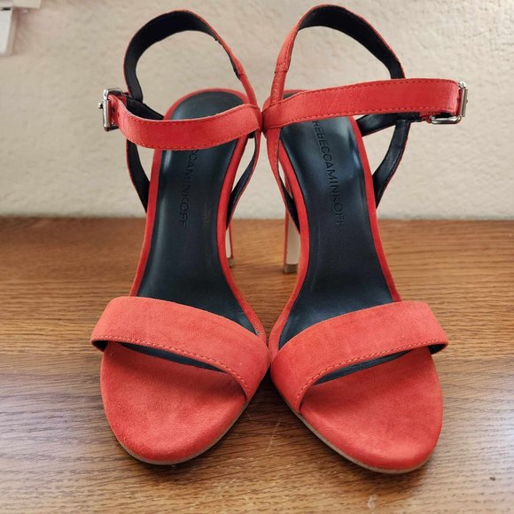 New Rebecca Minkoff Rosie Heels - Lobster Red - Size 5 - Picture 6 of 6